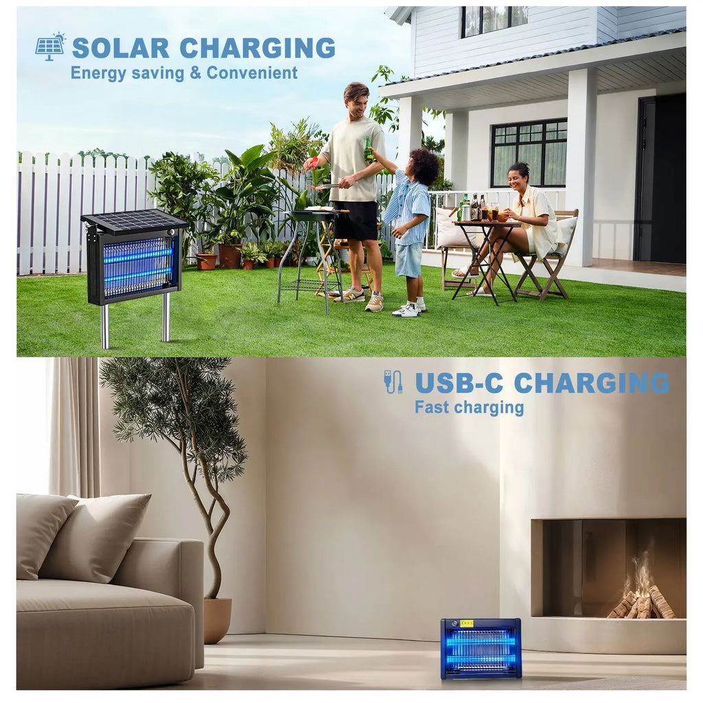 Solar Auto 4500V Bug Zapper