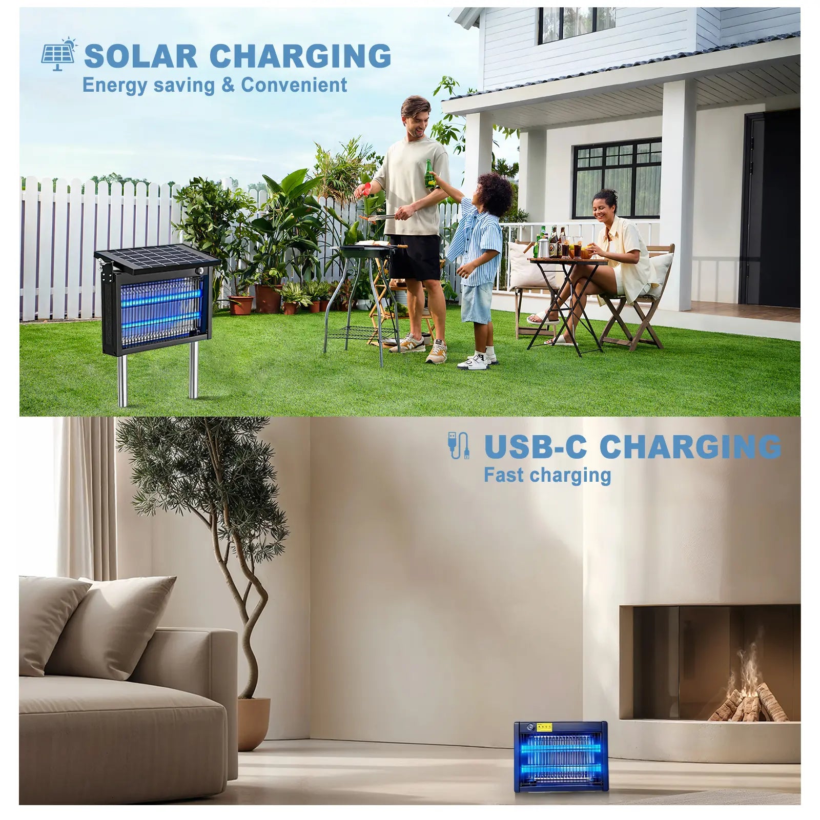 Solar Auto 4500V Bug Zapper