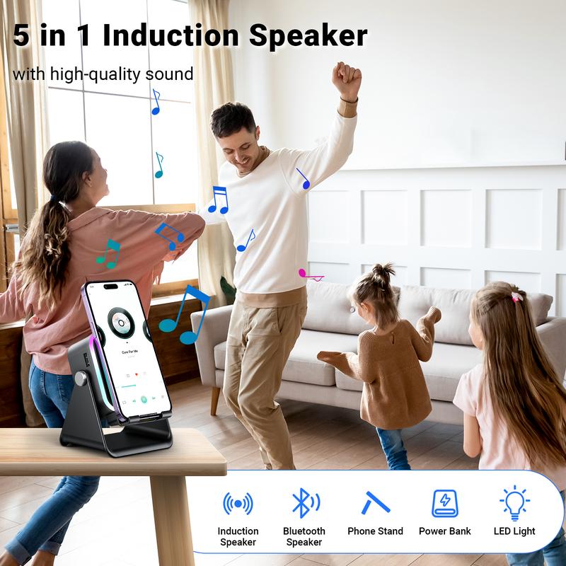 Induction Speaker & Charging Phone Stand