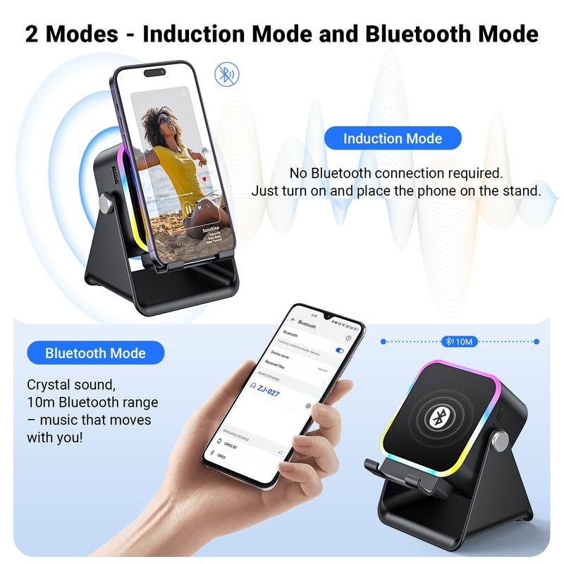 Induction Speaker & Charging Phone Stand