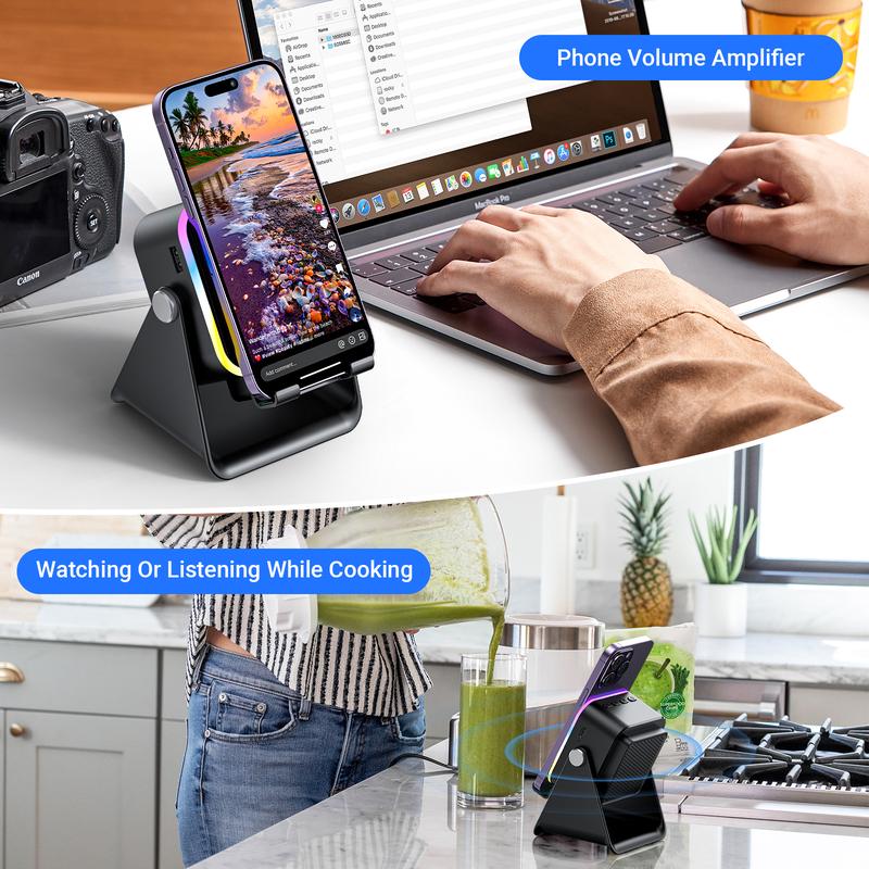 Induction Speaker & Charging Phone Stand