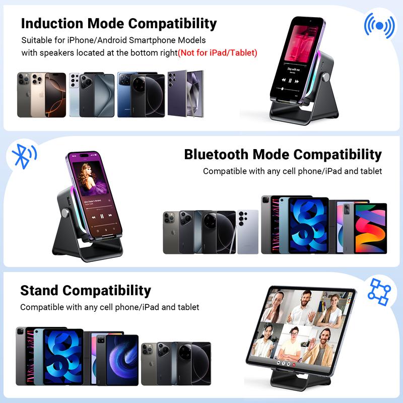 Induction Speaker & Charging Phone Stand