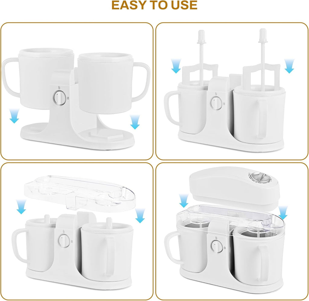 Dual‑Bowl Homemade Ice Cream Maker