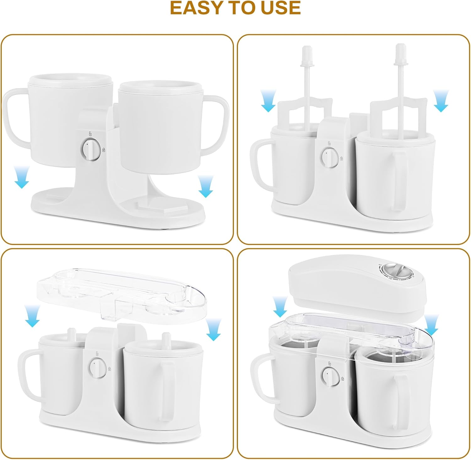 Dual‑Bowl Homemade Ice Cream Maker