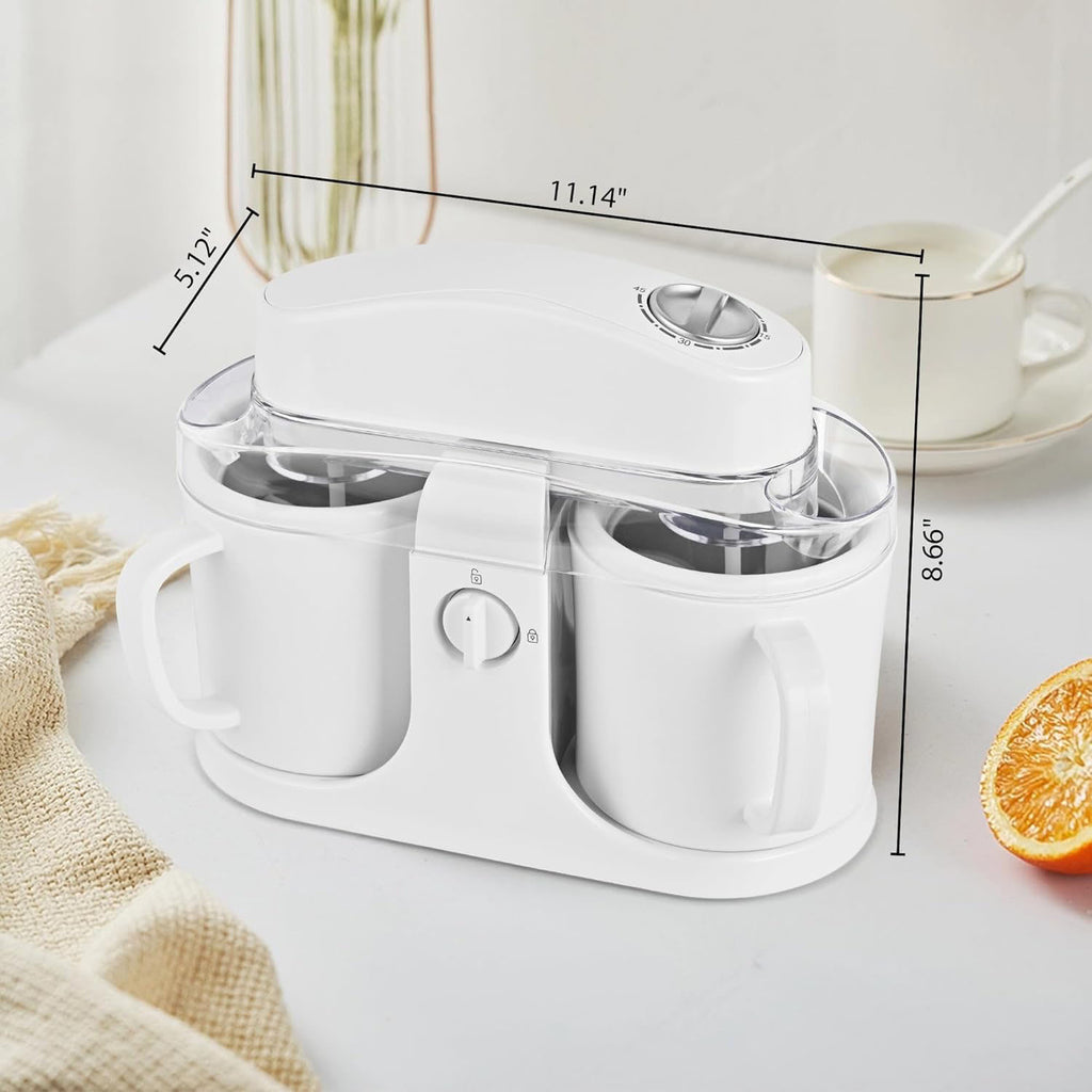 Dual‑Bowl Homemade Ice Cream Maker