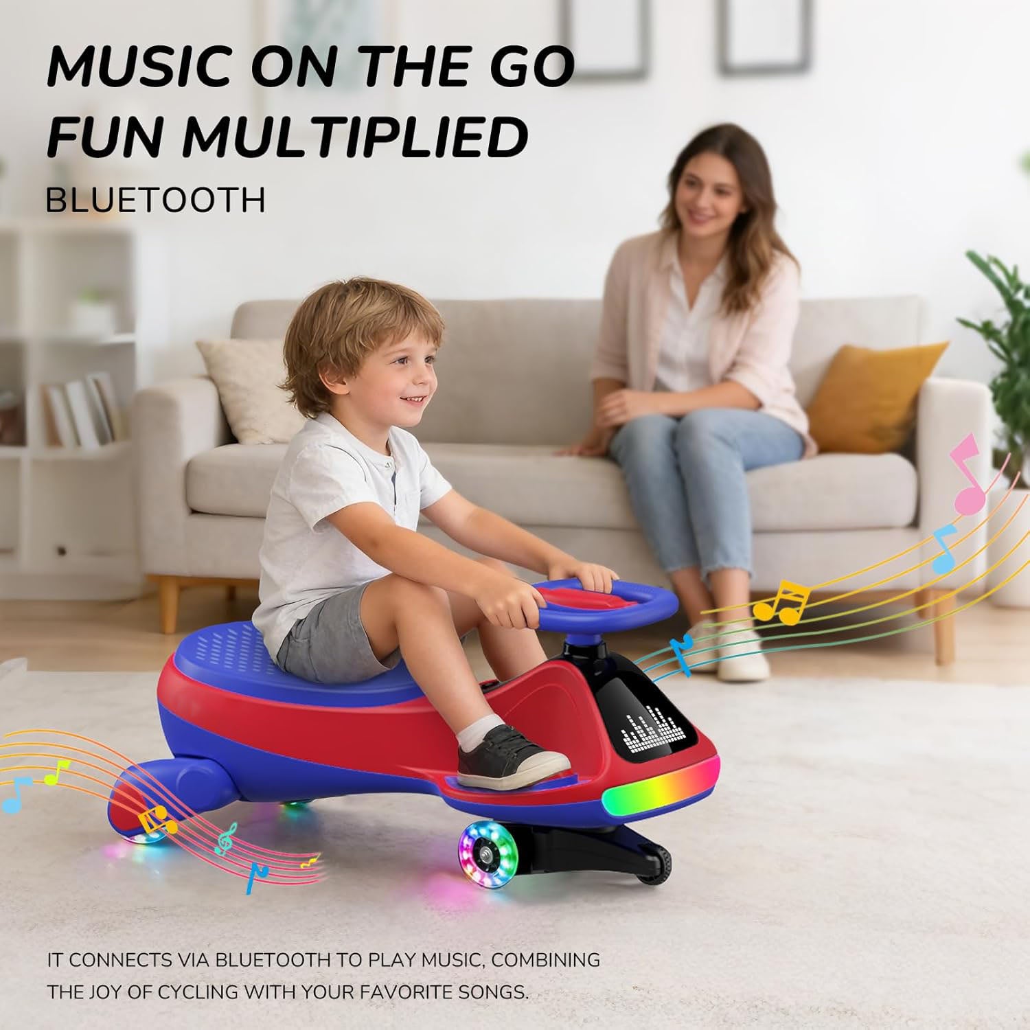 Dual Mode Kid’s Ride‑On with Flashing Wheels