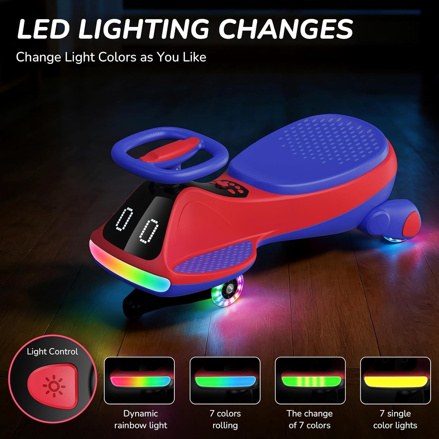 Dual Mode Kid’s Ride‑On with Flashing Wheels