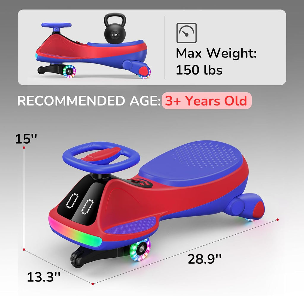 Dual Mode Kid’s Ride‑On with Flashing Wheels