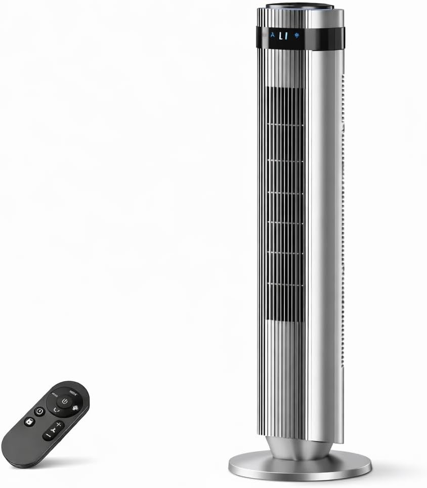 Energy‑Saving 12‑Hour Timer Tower Fan