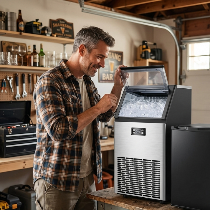 33‑lb Basket Ice Machine with Timer