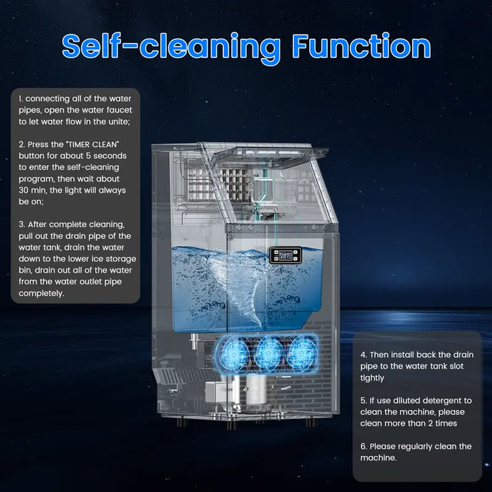 33‑lb Basket Ice Machine with Timer