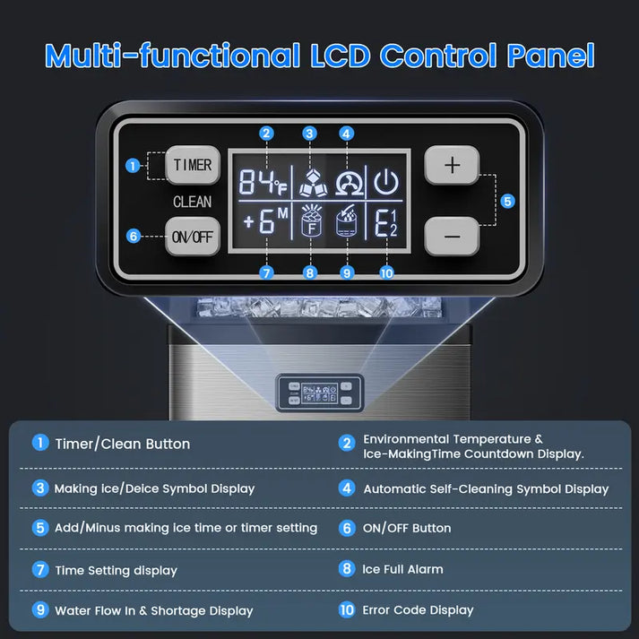 33‑lb Basket Ice Machine with Timer
