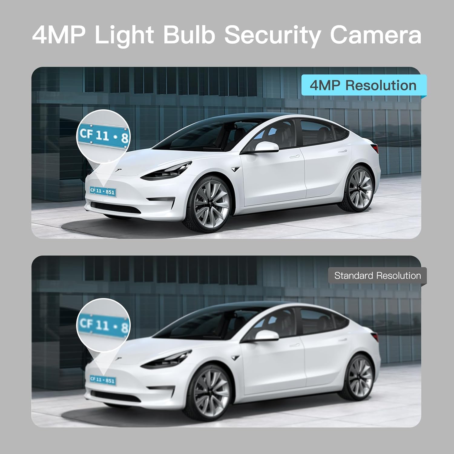 Smart Bulb Cam with Color Night Vision