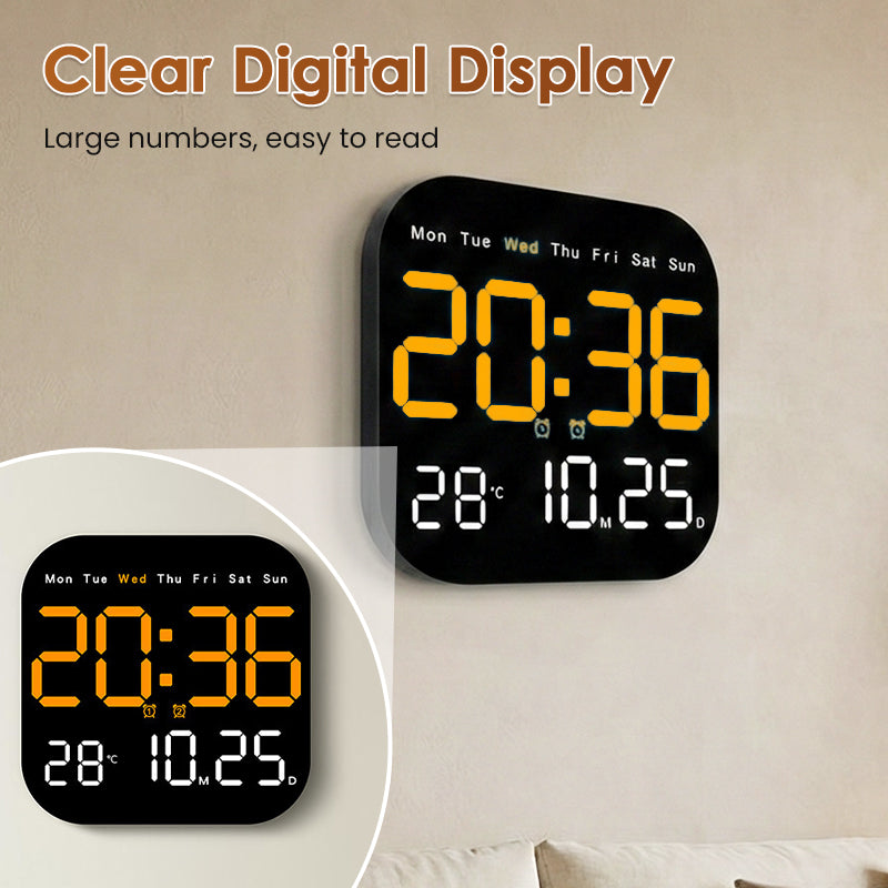 Multifunctional Desk & Wall Clock with Remote