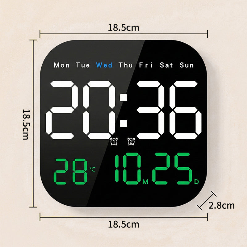Multifunctional Desk & Wall Clock with Remote