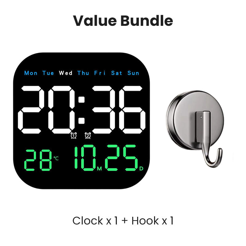 Multifunctional Desk & Wall Clock with Remote