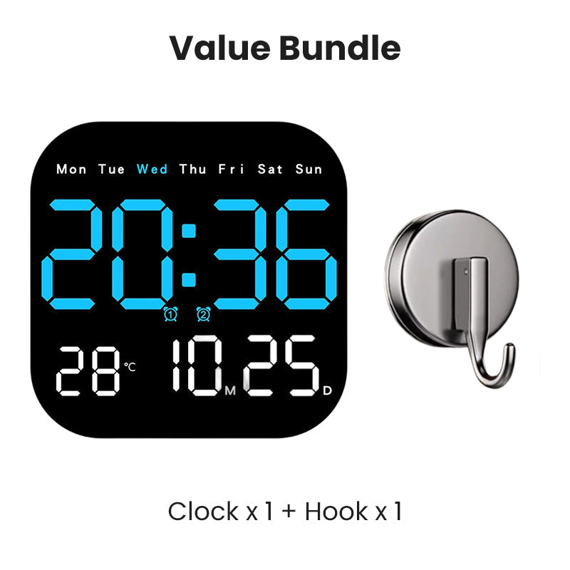 Multifunctional Desk & Wall Clock with Remote