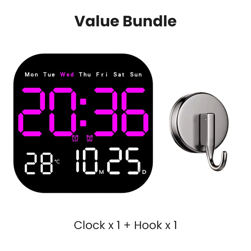 Multifunctional Desk & Wall Clock with Remote