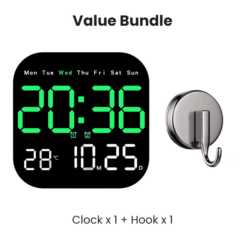 Multifunctional Desk & Wall Clock with Remote