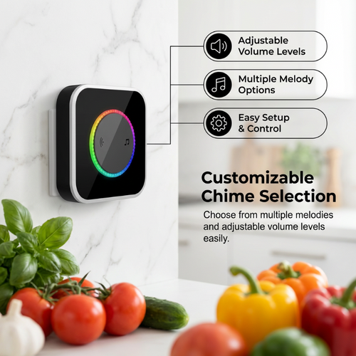45 Melodies Volume‑Adjustable Plug‑in Doorbell