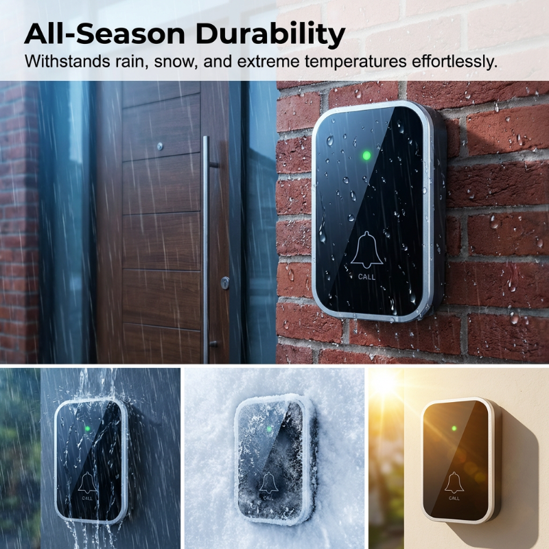 45 Melodies Volume‑Adjustable Plug‑in Doorbell