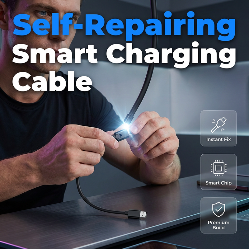 Reconnectable Fast Charging Type‑C Cord