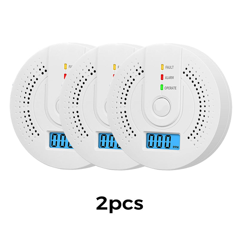 High‑Sensitivity CO Detector with LCD Display